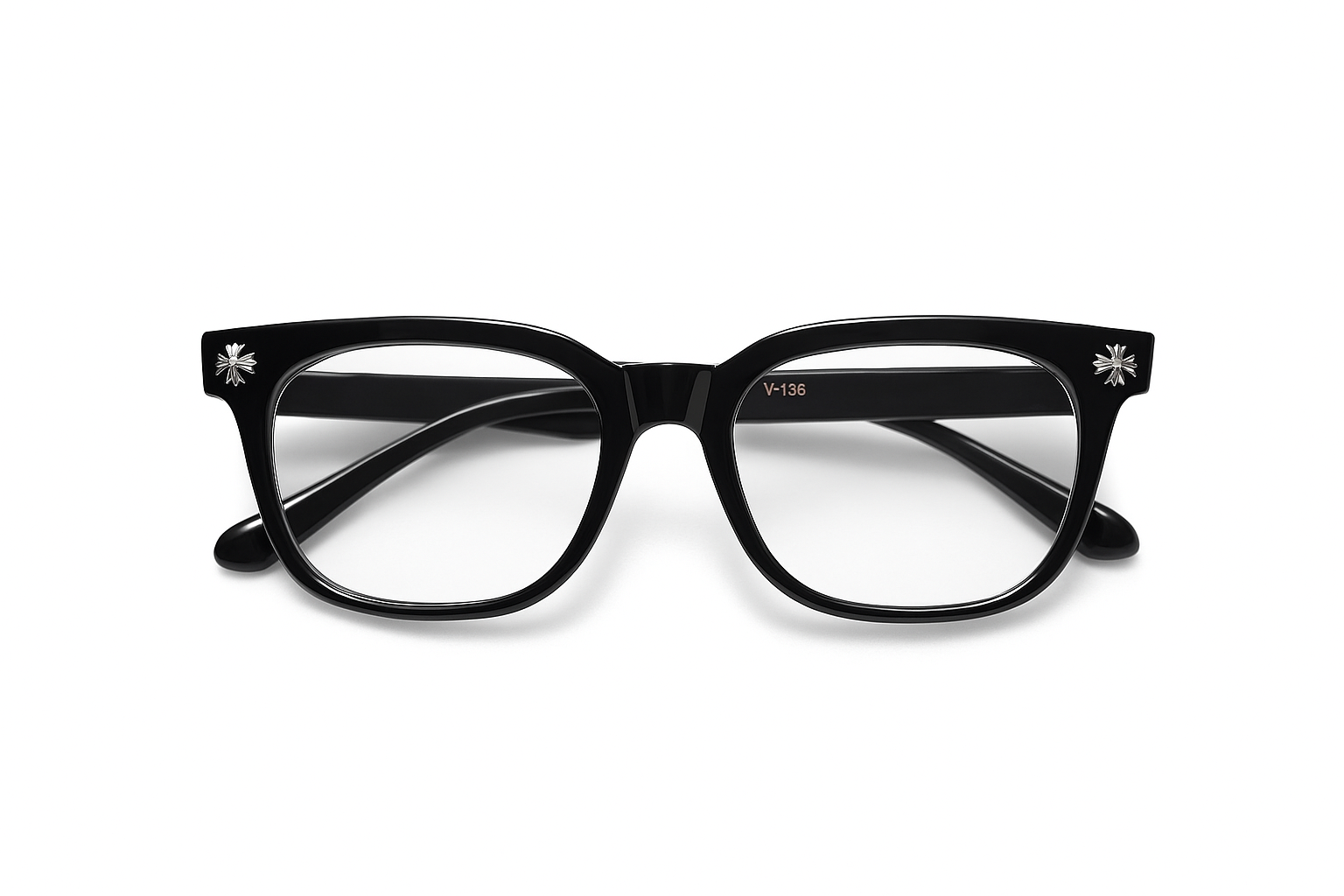 Gafas Negras Plateadas