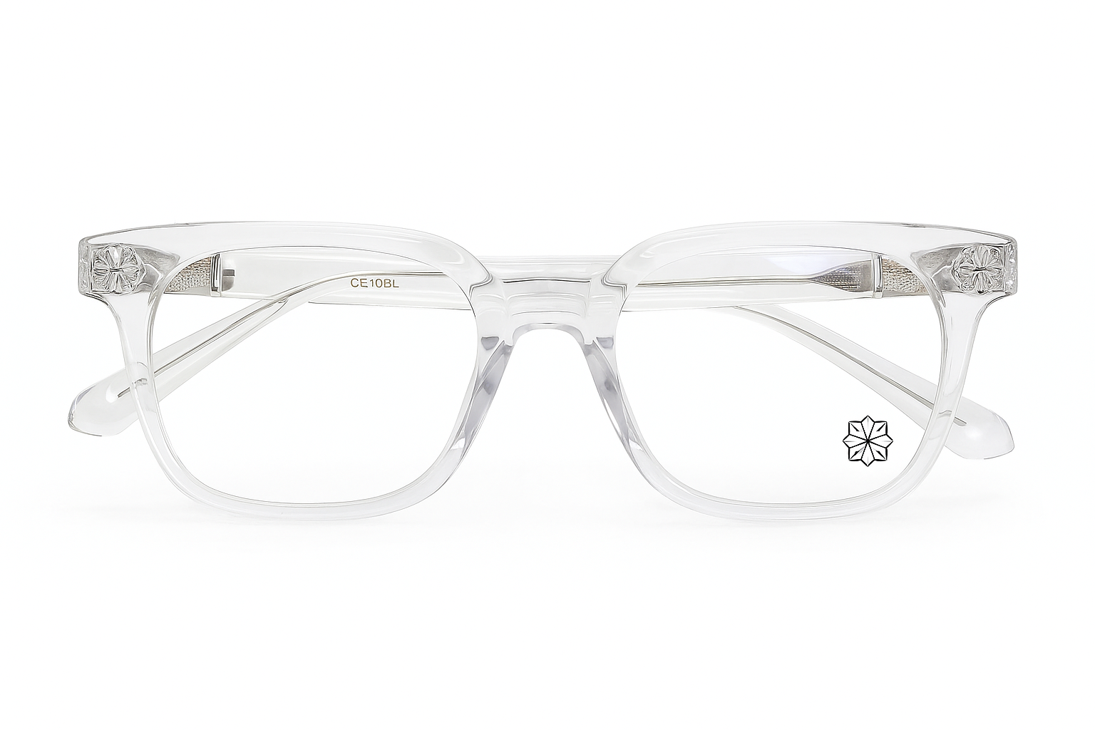 Gafas Plateadas Transparentes